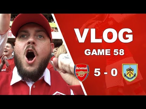 ARSENAL 5 v 0 BURNLEY - ARSENE, THANKS FOR THE MEMORIES - MATCHDAY VLOG