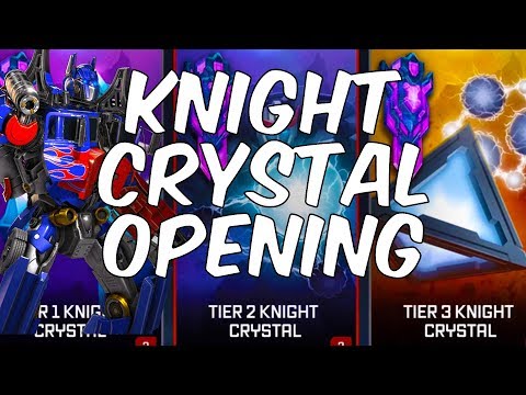 EPIC KNIGHT CRYSTAL OPENING! TIER 1,2 + 3 CRYSTALS! - TRANSFORMERS: Forged To Fight