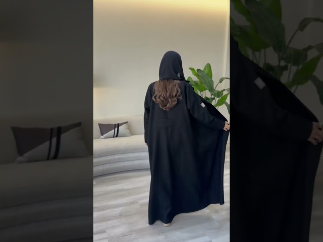 عبايه فلوك - اسود (2)