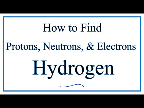 How to find the Number of Protons, Electrons, Neutrons for Hydrogen (H)