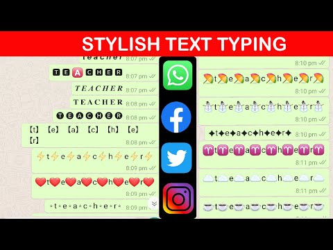 Type stylish text in Whatsapp, Facebook, Instagram and Twitter