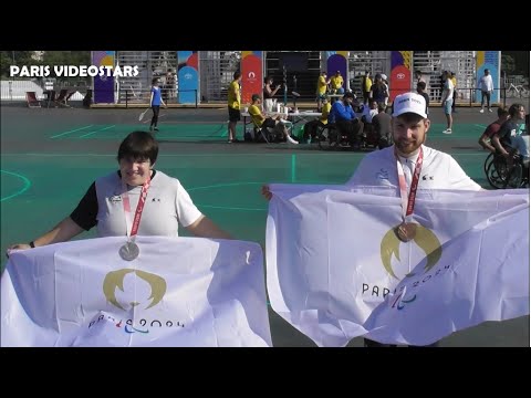 Léa Ferney (Argent) & Lucas Créange (Bronze) en Ping Pong aux Jeux paralympiques @ Paris 3 sept 2021