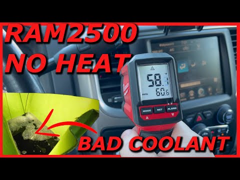 DIY: RAM No Heat problem Fixed! :: 2016 Dodge Ram Cummins Coolant Flush :: #cummins
