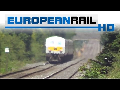 Iarnród Éireann Irish Rail 201 loco 227 + De Dietrich 9003 and 29000 DMU 29014 arrives at Donabate