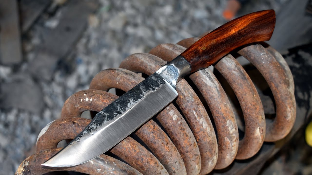 Forging an Integral hunter from a coil spring