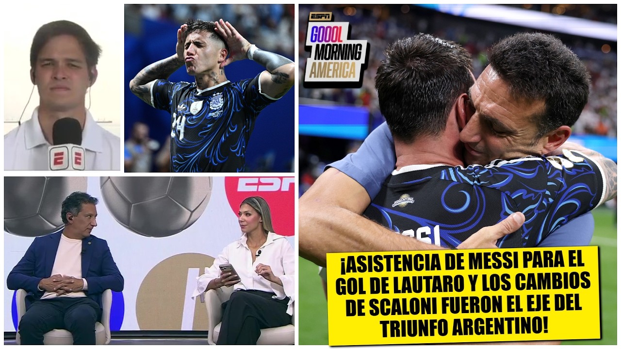 GENIALIDAD de MESSI y SCALONI comandó triunfo de ARGENTINA y por eso JUEGA la FINAL | Goool Morning