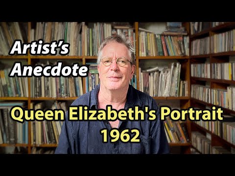 Featured image from Anecdote - Artist Painting Queen Elizabeth's Portrait in 1962