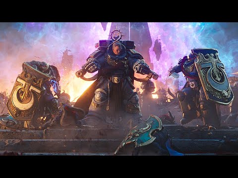 Lord Calgar Saves The Ultramarines Scene - Warhammer 40K Space Marine 2