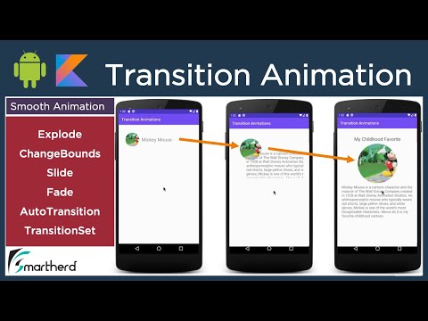 Android Transition Animation Explode Slide Fade ChangeBounds TransitionSet and AutoTransition