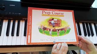 How to play and sing Fuzzy Wuzzy --Alfred's  Basic Piano Library Prep Course  Level A TUTORIAL