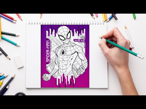 Marvel Spider-Man in the City Coloring Book