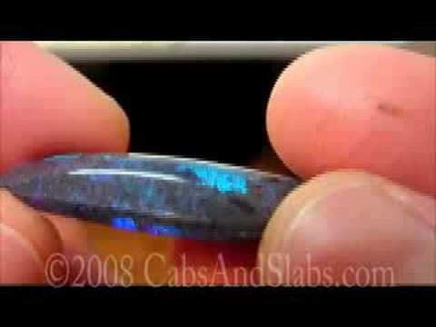 Andamooka Black Matrix Opal Designer Cabochon FC46 on CabsAndSlabs.com