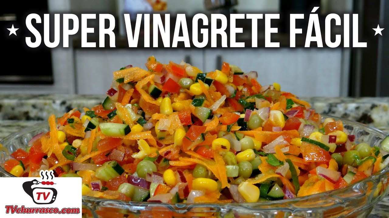 Como Fazer Super Vinagrete Fácil - Tv Churrasco