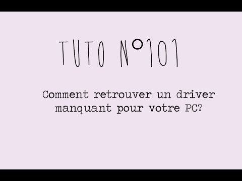 comment retrouver drivers