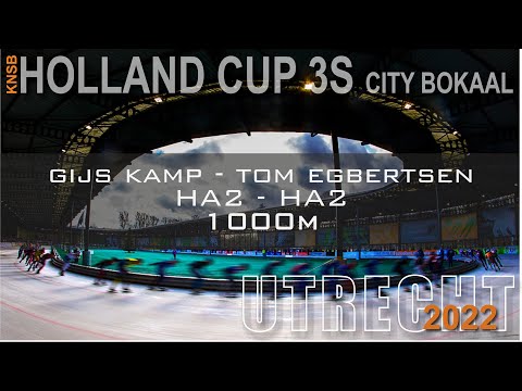 Gijs Kamp - Tom Egbertsen 1000m Holland Cup3 Utrecht 2022