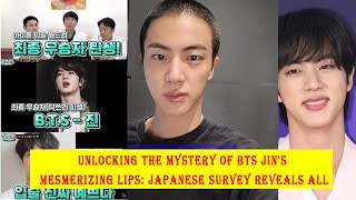 &quot;Unlocking the Mystery of BTS Jin&#39;s Mesmerizing Lips: Japanese Survey Reveals All!