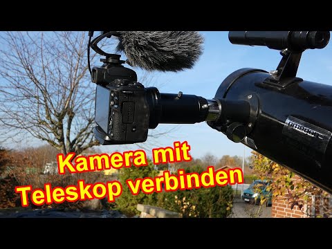 Teleskop mit Kamera verbinden Anleitung - Canon Kamera Adapter für Telekop montieren & verbinden