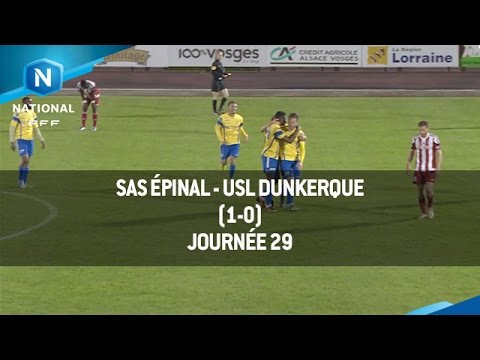 J29 : SAS Épinal - USL Dunkerque 1 0, le résumé