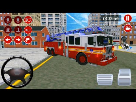 Fire Truck Driving Simulator 2020 🚒 Real Emergency Services Game #2  - Android GamePlay