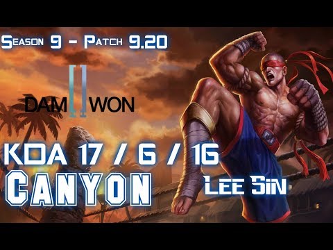 DWG Canyon LEE SIN vs TALON Jungle - Patch 9.20 EUW Ranked
