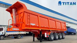 Semi-remorque benne Titan 4 Axle 35CBM U Shape Dump Truck Trailer for Sale à vendre - Image 4 | Autoline CI Semi-remorque benne Titan 4 Axle 35CBM U Shape Dump Truck Trailer for Sale neuf | Image 4 - Autoline