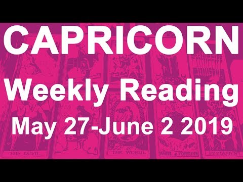 CAPRICORN WEEKLY TAROT  "A FINAL DECISION COULD BE LIFE-CHANGING"  May 27th - June 2nd 2019