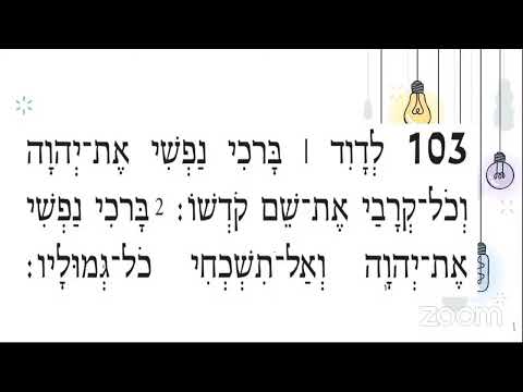 PSALM 103 IN HEBREW