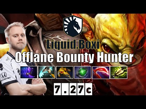 Bounty Hunter | Liquid.Boxi | Offlane Bounty Hunter | 7.27c Gameplay Highlights