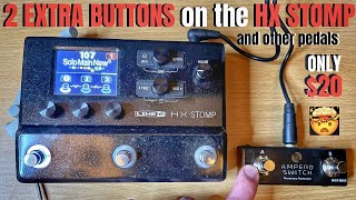 Video thumbnail for CHEAP 2 Button EXTERNAL FOOTSWITCH for HX STOMP - Hotone Ampero Switch by Scott Uhl