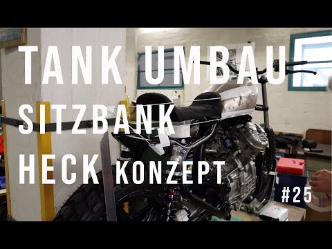 HONDA CX500 Tracker #25 Honda CG125 Tank Umbau, Sitz und Heck