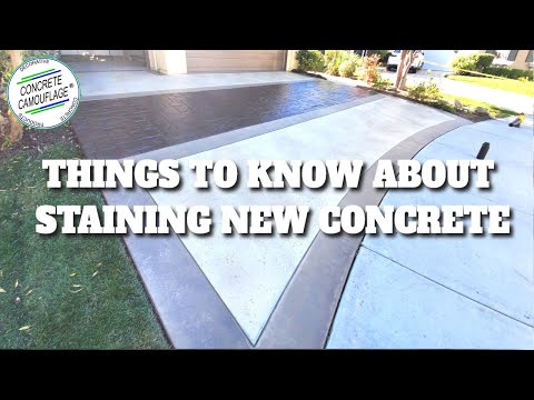 Important Things to Know About Acid Staining NEW Concrete [Part 2] | ConcreteCamouflage.com