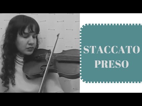 COMO FAZER STACCATO PRESO | Aulas de Violino Para Iniciantes
