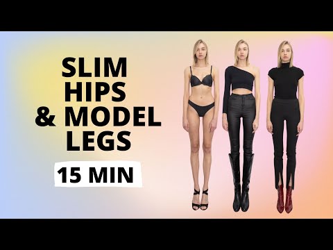 Slim Hips & Model Legs 15 Minutes Workout / Nina Dapper