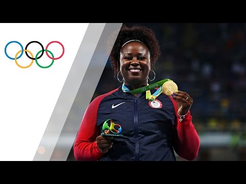 Carter becomes the first ever USA woman to win the shot put Olympic gold
