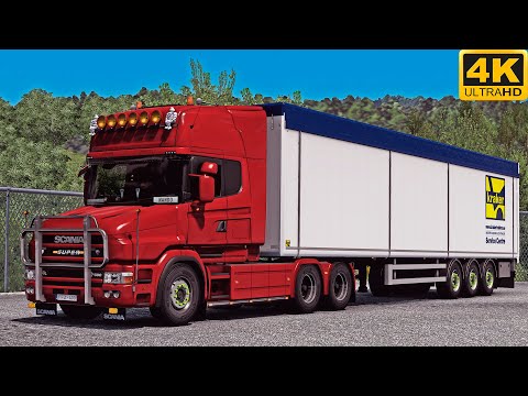 [G29] ETS2 (4K 60FPS) | HUNGARY MAP | SCANIA T164L 580 V8 | VISEGRÁD 🇭🇺 - LAJOSMIZSE 🇭🇺