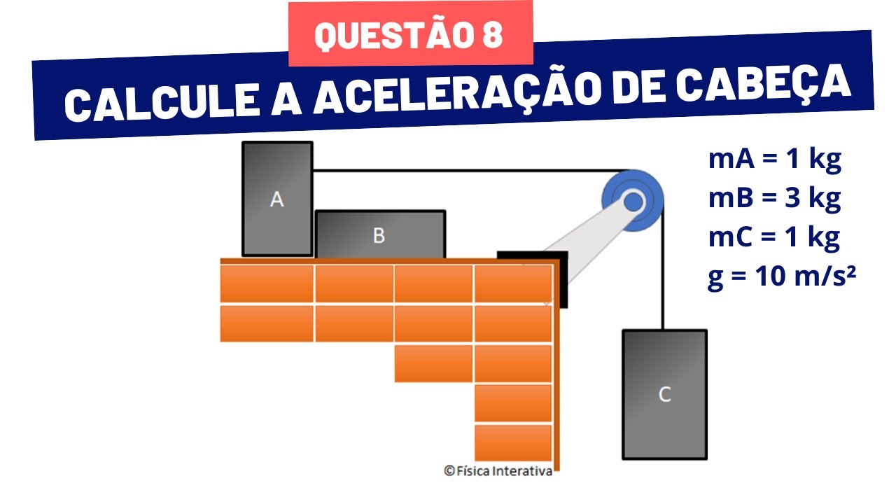 QUESTÃO 8 - APLICAÇOES DAS LEIS DE NEWTON