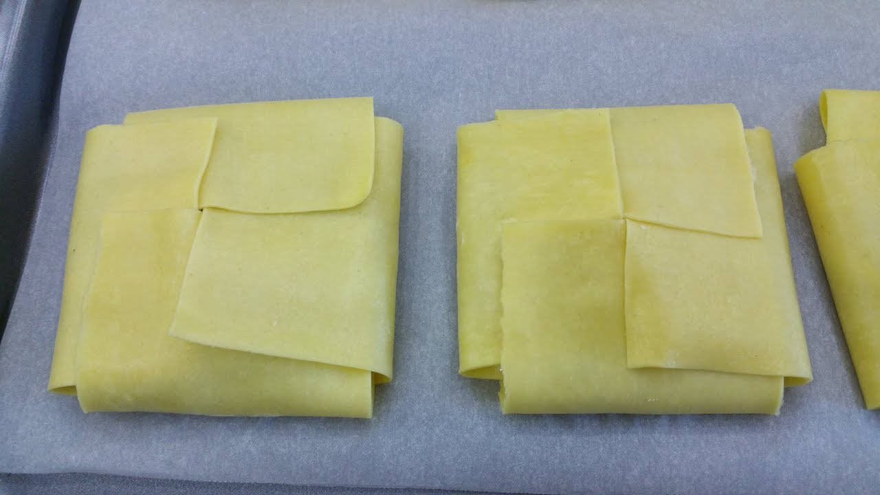 Saccottini di lasagne ripieni , velocissimi da preparare