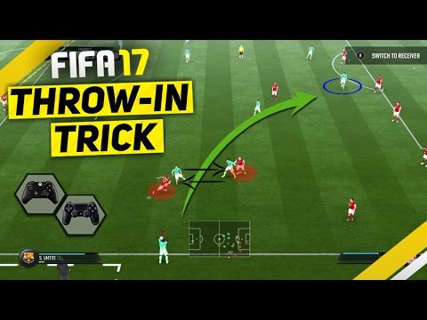 FIFA 17 ATTACKING TUTORIAL - ATTACK LIKE A PRO WITH THE SPECIAL THROW IN TRICK TO SCORE GOALS
