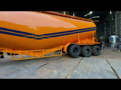 56 cubic meter flyash treler in 12.5 feet height with hori wing compressor #bulker #trelar #quality