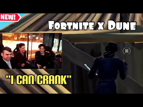 Timothée Chalamet *PLAYS* FORTNITE For The FIRST TIME As His DUNE SKIN | FORTNITE
