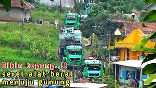 Download lagu Bikin tegang!! Alat beratnya di seret dua truk man tgs 40.440 pt Kuala Deli trans mp3