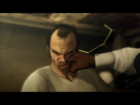 Franklin Punches Trevor for saying the N word