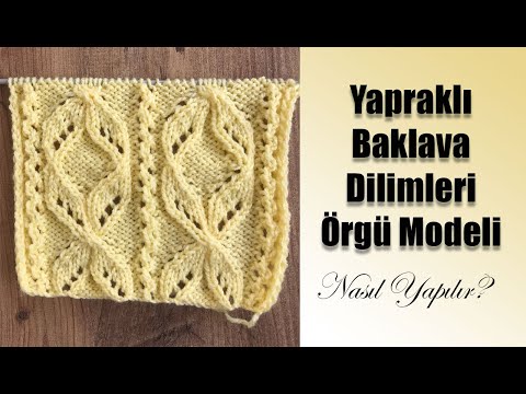 Çok Güzel Kazak Yelek Örgü Modeli / İki Şişle Örgü Modelleri / Kinitting Pattern For Sweater
