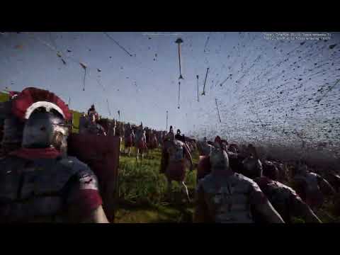 100 Fullauto Archers VS 1 Million Romans | 4K UEBS 2