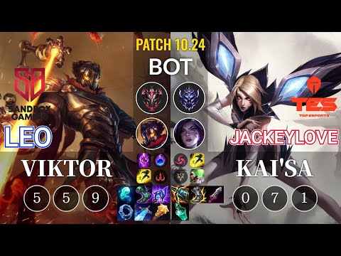SB Leo Viktor vs TES JackeyLove Kai'Sa Bot - KR Patch 10.24