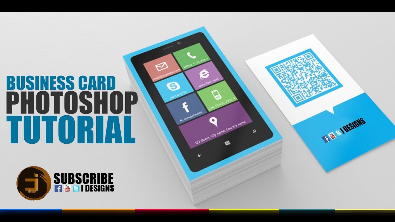 Business Card Photoshop Tutorial IDesigns