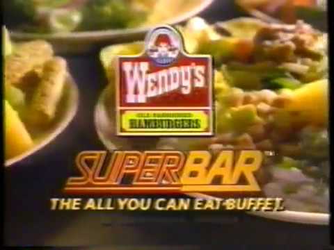 1988 Wendy's "Super Bar" Salad Bar TV Commercial