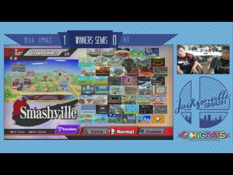 Jax Smash Weekly 4/20/17 -BT(Wii Fit Trainer) Vs BxA Xmas(Mewtwo) - Wii U Winners Semis