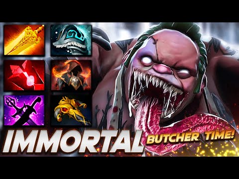 Pudge Immortal Butcher Time - Dota 2 Pro Gameplay [Watch & Learn]