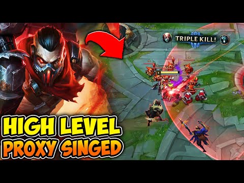 Singed but I run Hexflash and Proxy Triple Kill in their Base (220 CS AT 20 MIN)